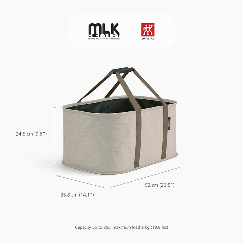 ตะกร้าผ้า JOSEPH JOSEPH รุ่น HOLD-ALL COLLAPSIBLE สี ECRU ความจุ 35 ลิตร N5000015